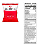 ReadyWise Emergency Food Ready Grab Bag 60 serves, 25 year shelf life